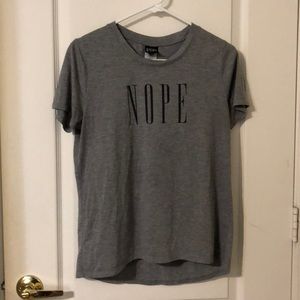 Grey Morden Lux “NOPE” t-shirt